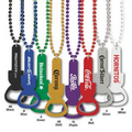 36" Beads w/ Custom Direct Pad Printed Imprint on Bottle Opener